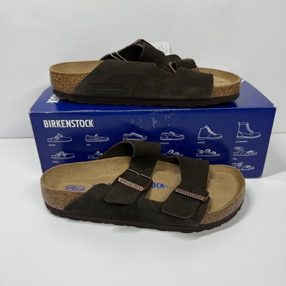 NIB• Birkenstock Arizona Soft Footbed Suede Leather 
Size:37 L6/M4 Normal Width - Picture 2 of 8